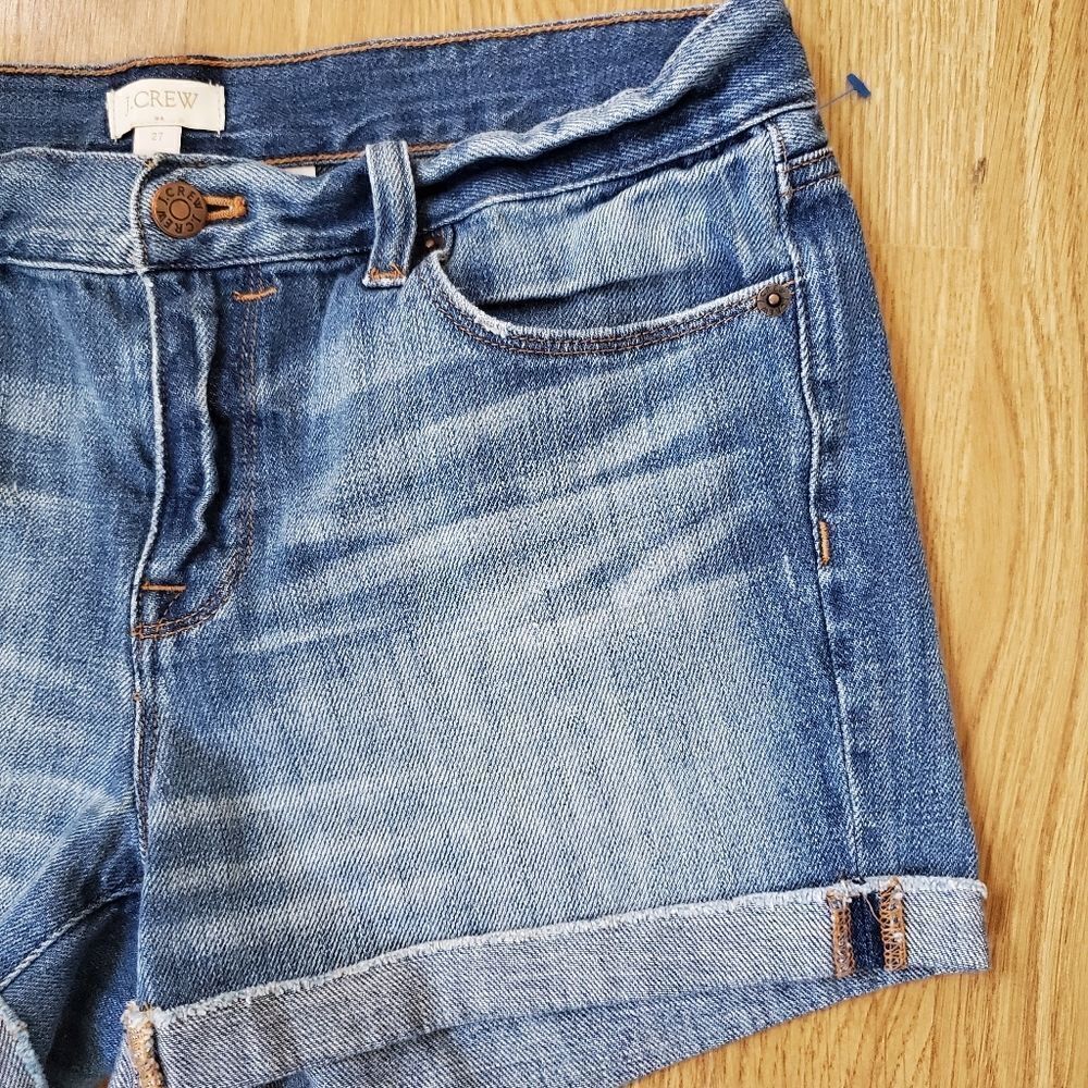 Crew Cuffed Denim Shorts size 27 - Picture 4 of 13